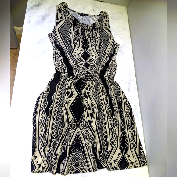 Boho Sundress / BCBG Midi / Cowl Neck Dress - Picture 1 of 10